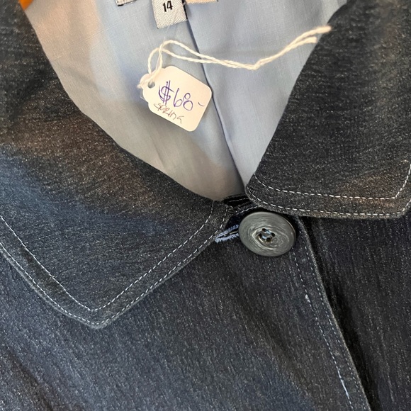 Vintage Denim Trench Coat - Picture 4 of 4